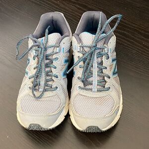 New Balance Gray and Blue Athletic Shoes